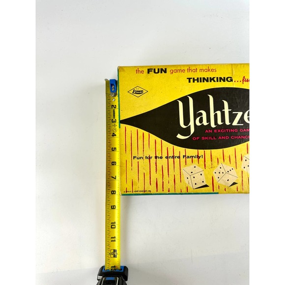 Vintage Yahtzee Game E.S. Lowe Company In Box All Pieces Included - Picture 12 of 14